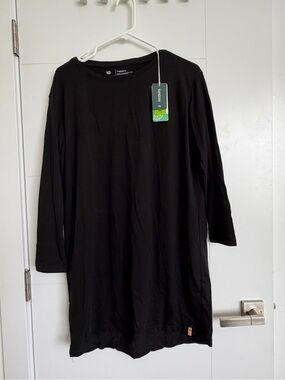 EcoVero Black Long Sleeve Women’s Dress